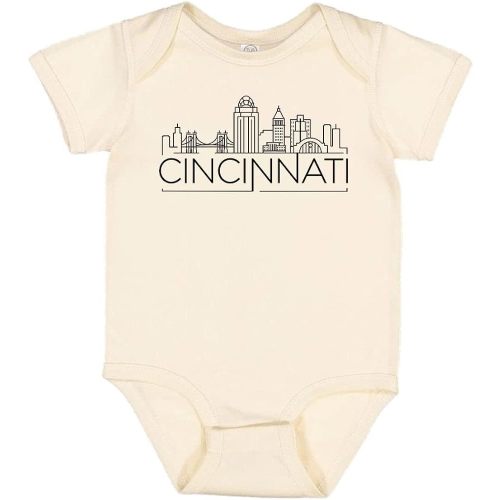 TATY Kids Skyline Cincinnati Ohio Baby Infant Bodysuit