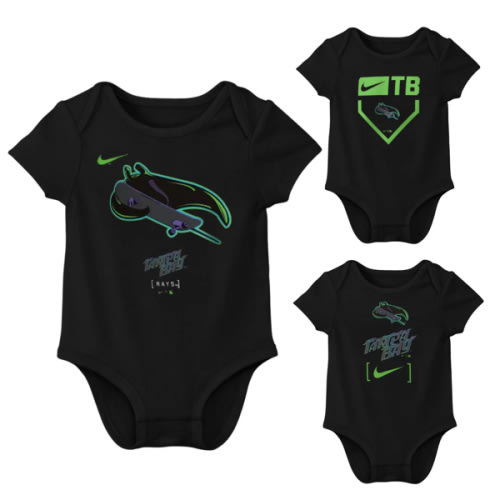 Rays WEAR By Erin Andrews TB 3 Pack Onesie Pant Set|The Bay Republic
