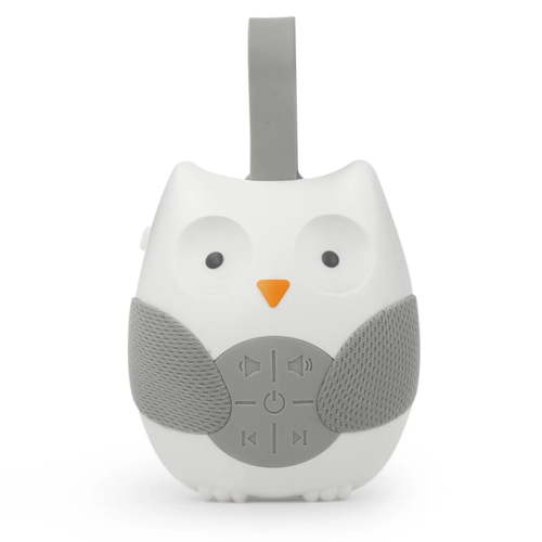 BINGLI Baby Sound Machine -Portable White Noise Machine for Baby Sleeping,Moonlight & Melodies Nightlight Soother,Owl, 1 Count, Perfect Birthday Christmas Gifts for Baby Boys and Girls