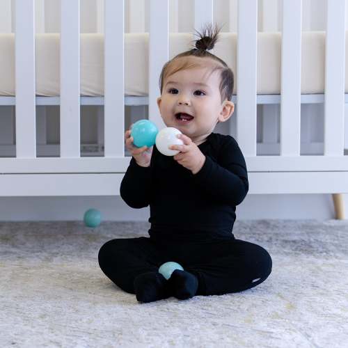 Bumbunny Baby | Infant Romper in Black