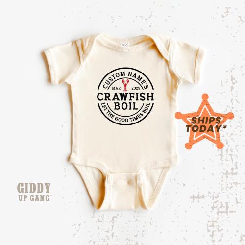 Custom Name Crawfish Boil Onesie® Brand: Infant Graphic Tee ( GN13162 )