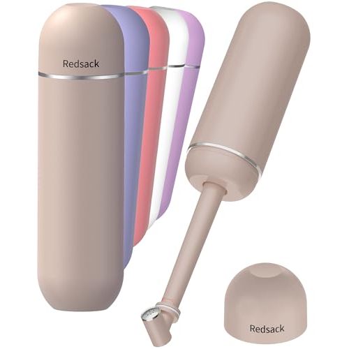 Portable Bidet for Travel & Camping - Manual Squeeze Peri Bottle Handheld | 3 Leak-Proof Seals | BPA-Free | Feminine Hygiene Care | Postpartum | Extendable Sprayer with Nozzle | for Men&Women-Khaki