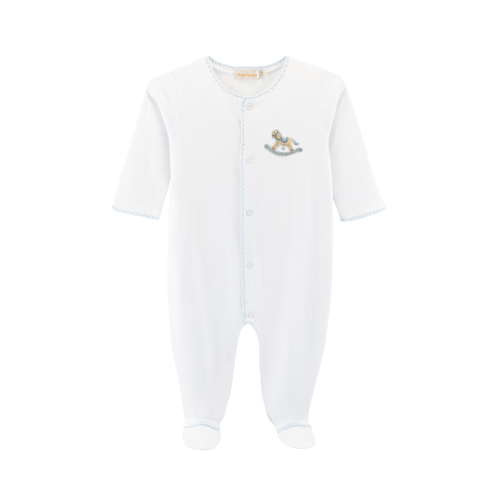 Rocking Horse Embroidered Footie
