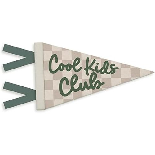 Playroom Decor, Playroom Wall Cool Kids Club Pennant Felt Banner Flag, Play Room Wall Hanging Decor for Kids Toddler Boys Nursery Room Bedroom 7.8x14