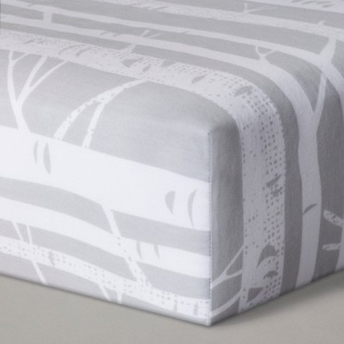 Fitted Crib Sheet Birch - Cloud Island™ Gray