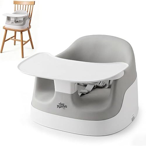 Tiny Marvels Baby Booster Seat, Grey