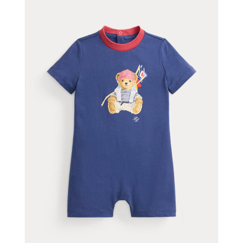 Polo Bear Cotton Jersey Shortall
