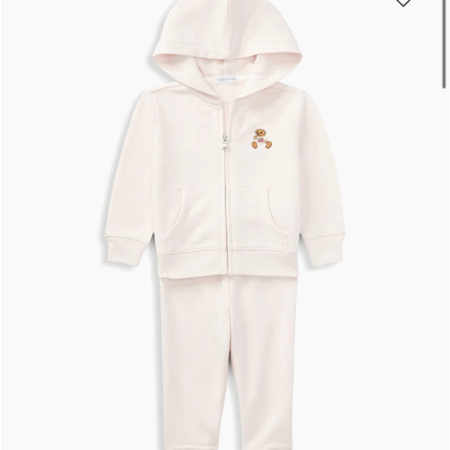 Polo Ralph Lauren Baby Girl's 2-Piece Polo Bear Hoodie & Joggers Set | Saks Fifth Avenue