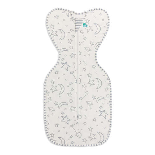 Love To Dream Swaddle UP SILKY-LUX Bamboo Swaddle Bag 1.0 TOG - Gray (Newborn, 5-8.5 lbs)