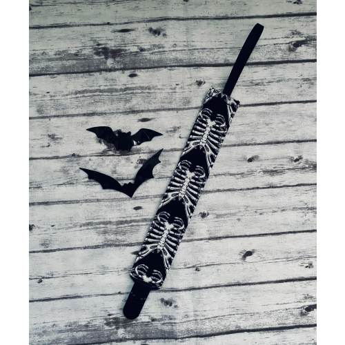 Gothic Monster Bones Pacifier Clip