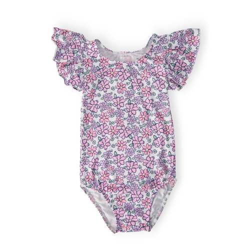 Lovely Lavender S/S Flutter Sleeve Leotard | Mila & Rose