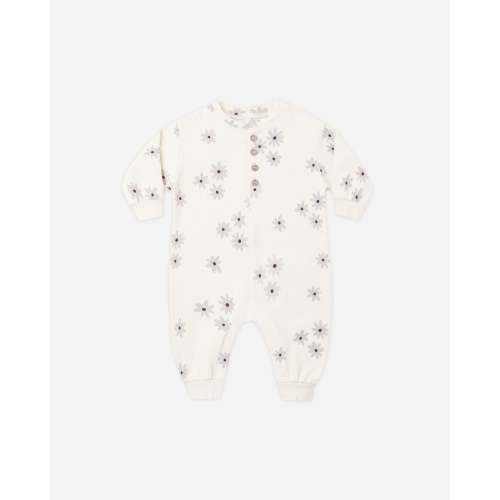 Relaxed Fleece Jumpsuit Blue Daisy – Quincy Mae