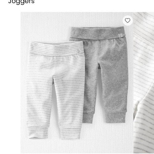 Multi Baby 2-Pack Organic Cotton Joggers | carters.com
