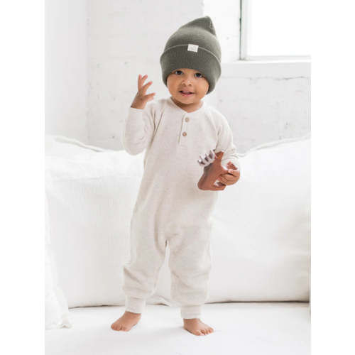 Crosby Waffle Knit Henley Romper