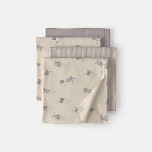 Baby Carter's 4-Pack Elephant Receiving Blankets