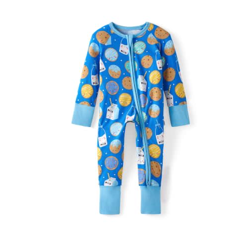 Little Sleepies Baby Pajamas, Viscose from Bamboo, Newborn Sleeper Baby PJs | 2-way zipper, boys & girls kids pajamas, family matching, tagless, eczema-friendly, fold-over cuffs, seasonless, Preemie-3T