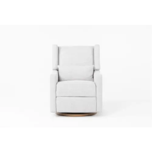 Aletta Grey 39" Nursery Power Swivel Glider Recliner