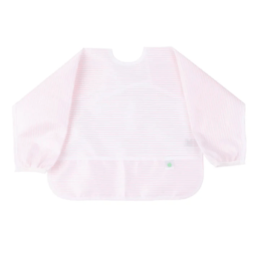 Apple Of My Isla, Pink Stripe Cover Everything Bib