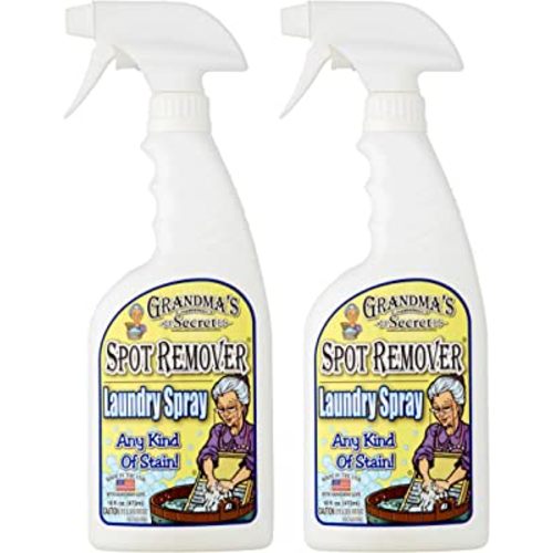 Grandma's Secret Spot Remover Laundry Spray - Chlorine, Bleach and Toxin-Free Fabric Stain Remover for Clothes - Removes Oil, Paint, Blood and Pet Stains - 16 Oz, 2 Pack