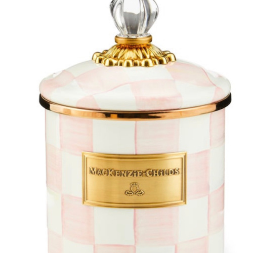 MacKenzie-Childs | Rosy Check Small Canister