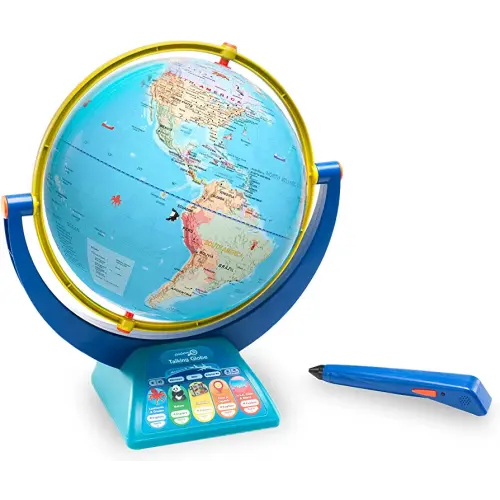 Educational Insights GeoSafari Jr. Talking Interactive Globe with Talking Pen for Kids, Featuring Bindi Irwin, Gift for Boys & Girls, Ages 4+