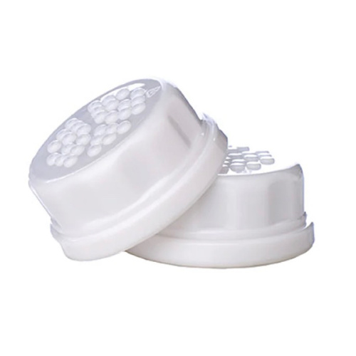 Flat Caps for 4oz and 9oz Glass Bottles White 2 Pack