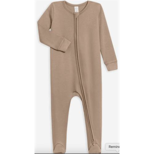 Maisonette Zipper Sleeper (0-3 months) Truffle