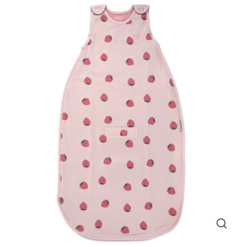 4 Season® Ultimate Baby Sleep Bag, Merino Wool & Organic Cotton, Strawberry