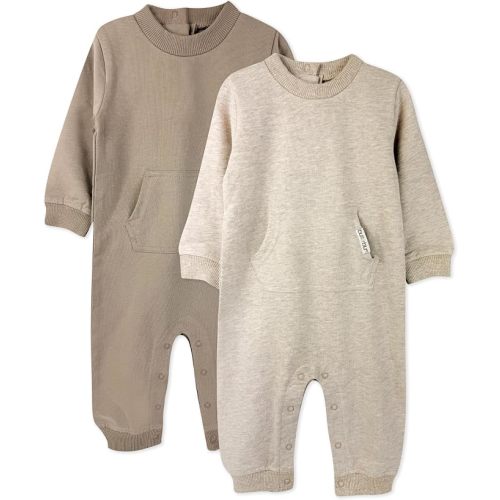 Butterblu Baby Ryder - Organic Cotton 2-pack Romper Jumpsuits One-piece Coverall for Girls, Boys, Unisex