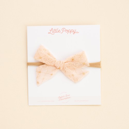 Stitched Lace Headband Bow