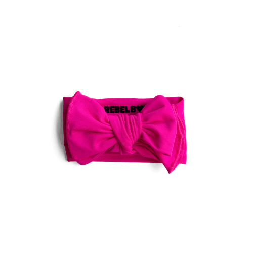 Bamboo Bow in Hottest Pink