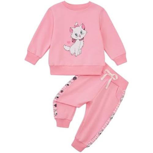 Toddler Baby Boy Girl Clothes with Pockets 2PC Long Sleeve Pullover Sweatshirt and Pants Infant Fall Winter Outfit