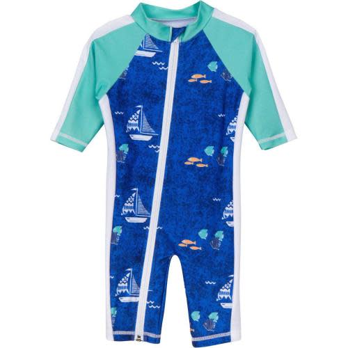 Sunsuit - Long Sleeve Romper Swimsuit | "Captain Kid"