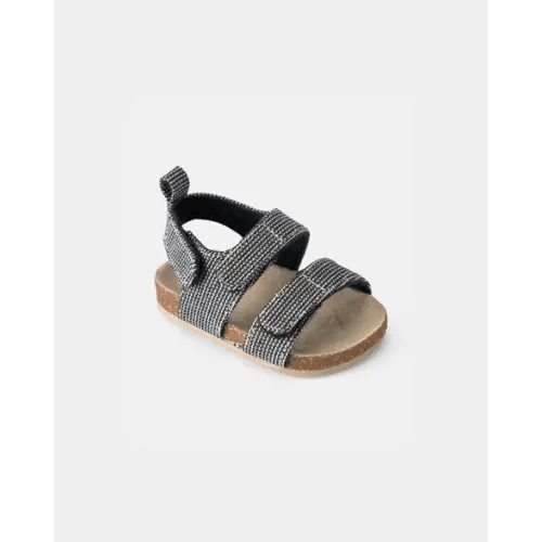 Baby Boy Striped Sandals - Black | Carter's