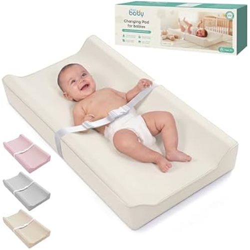 Kopi Baby Changing Pad – The Original, Waterproof Easy-to-Clean Vegan Leather Portable Diaper Changing Pad, Newborn Baby Essential Must-Have - Milk