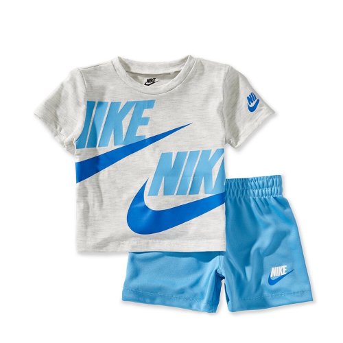 Nike Baby Boys Short Sleeve Split Futura T-Shirt & Solid Shorts Set