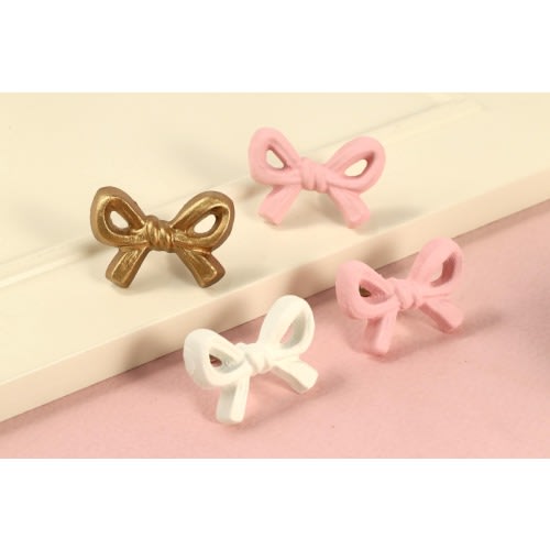 Baby Pink Bow Cabinet Knobs pull, Kids Nursery Drawer Knob Handle, Children's room Dresser handle Knob,Wardrobe handle knob Cabinet Hardware