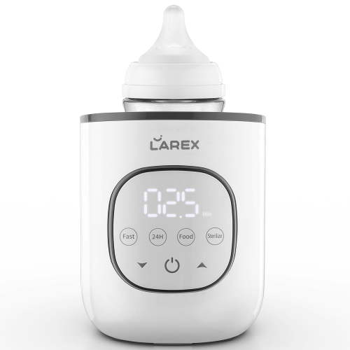 LAREX 8-in-1 Fast Baby Bottle Warmer, Digital Display, BPA Free, Formula Feeding, for All Bottles