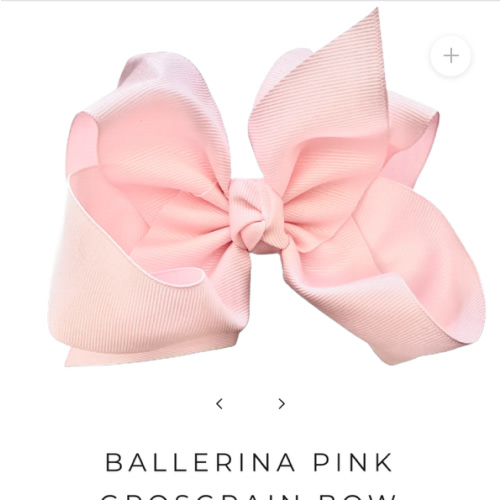 Ballerina Pink Grosgrain Bow