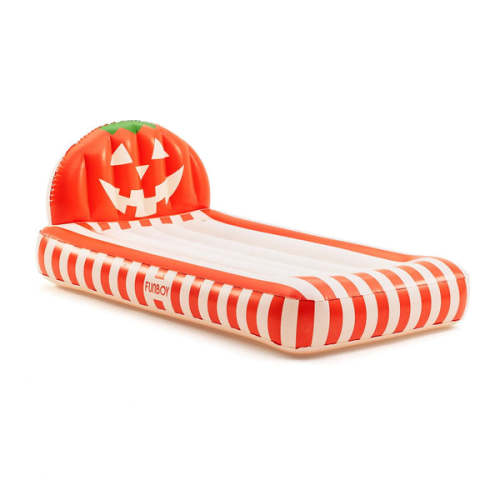 Funboy Kids Air Mattress Sleepover Bed, Halloween Pumpkin