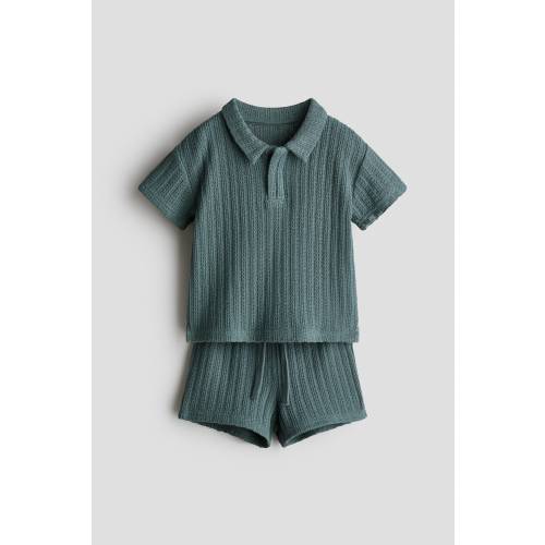 2-PIECE POINTELLE-KNIT SET