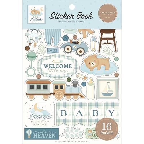 Echo Park Paper Co. Little Lullabies - Baby Boy Sticker Book