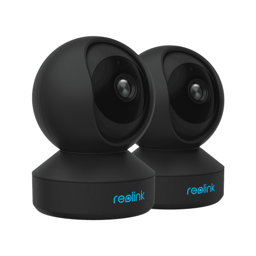 Reolink E1 Pro-Black 2 Pack, 2.4/5ghz WiFi 4MP HD Plug-in Wireless AI Detect Indoor Home Security Camera