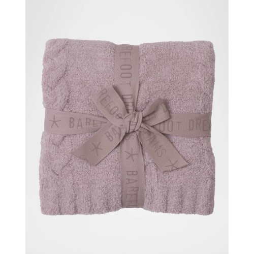 CozyChic Braided Cable Receiving Blanket