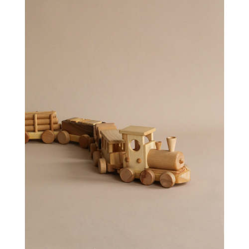 Handmade Wooden Train - Extra Long– Odin Parker