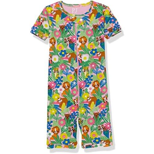 The Children's Place baby-girls And Toddler Snug Fit 100% Cotton Short Sleeve Zip-front One Piece Footless Pajama