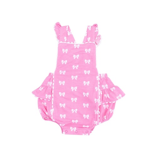 Pink Bows Rickrack Bodysuit