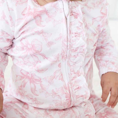 Fancy Frills Ruffle Zipper Footie | Caden Lane