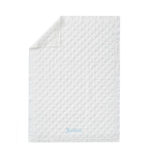 European Linen Baby Quilt (COLOR BLUSH)
