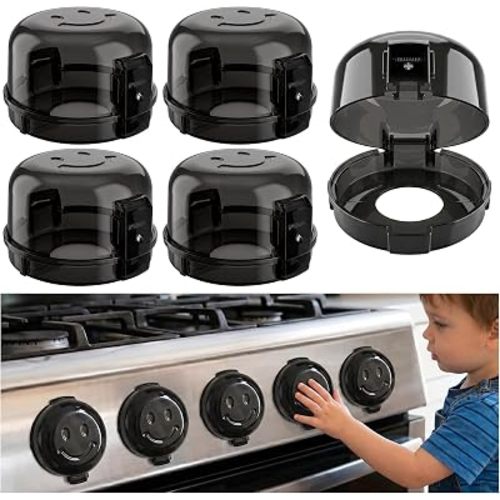 Gas Stove Knob Safety Covers | Oven Lock Baby Proofing - Heat Resistant